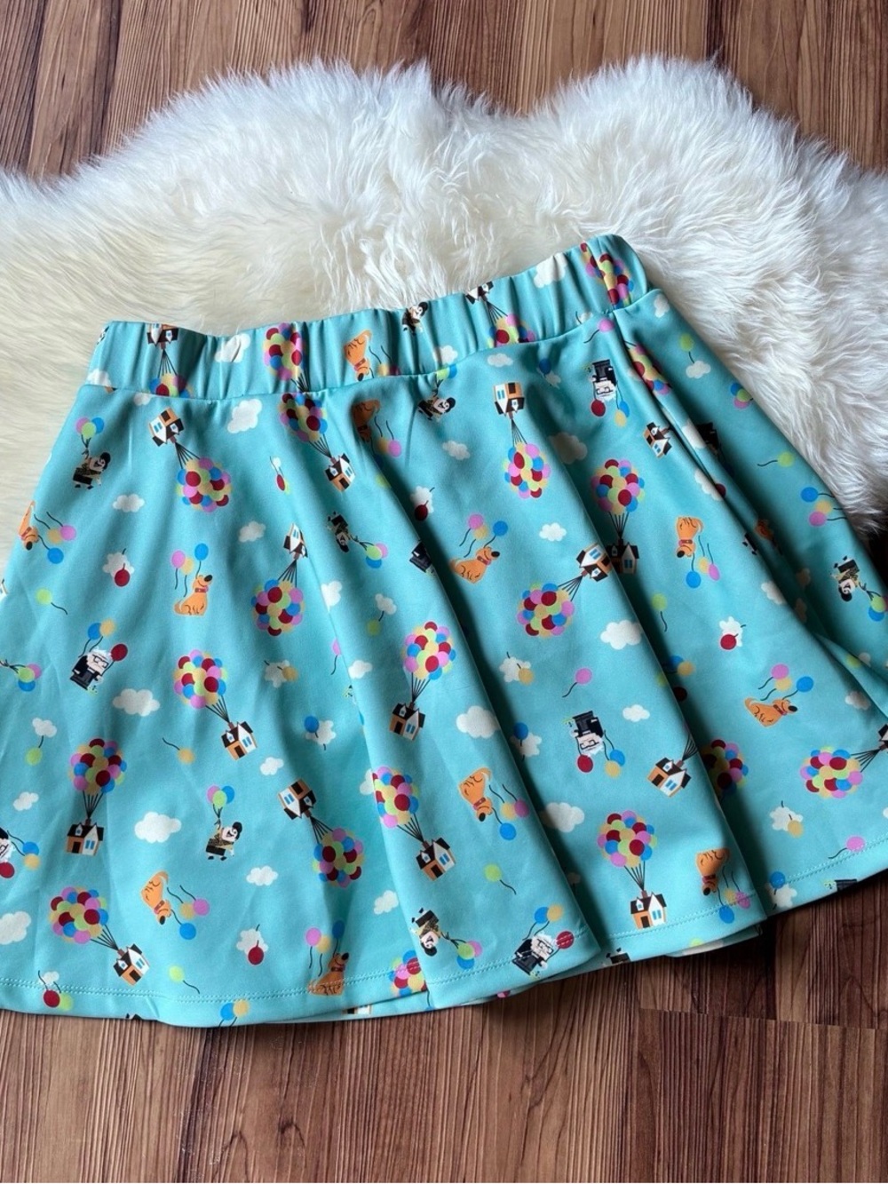 Disney Pixar Her Universe Up Blue Skater Skirt • Size M
